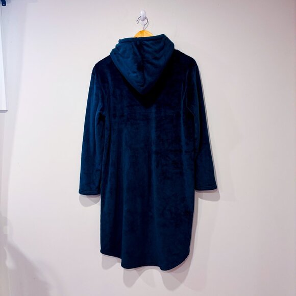 32 DEGREES Forest green plush hooded dress with kangaroo pocket | Small * - Picture 2 of 9